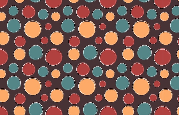 vintage polka dot pattern dark background