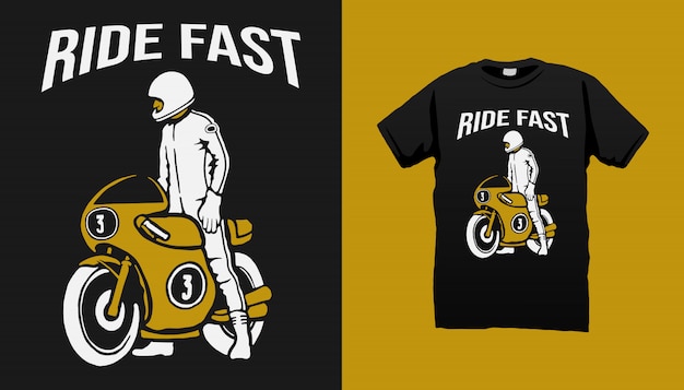 Vintage Racer Tshirt Design