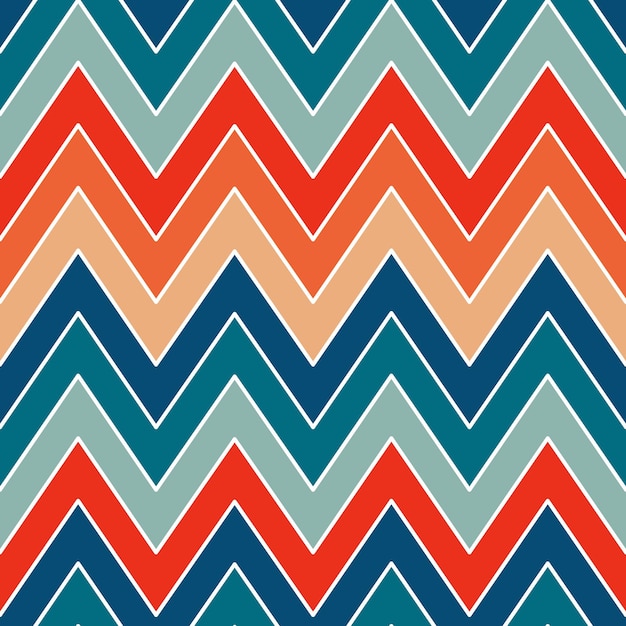 Vintage retro Christmas chevron pattern