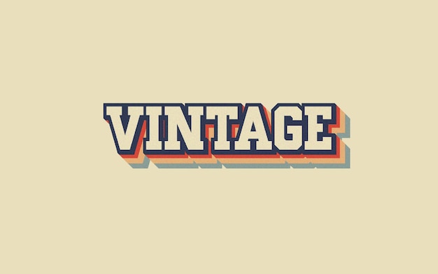 Vintage Retro Editable Text Effect for Illustrator