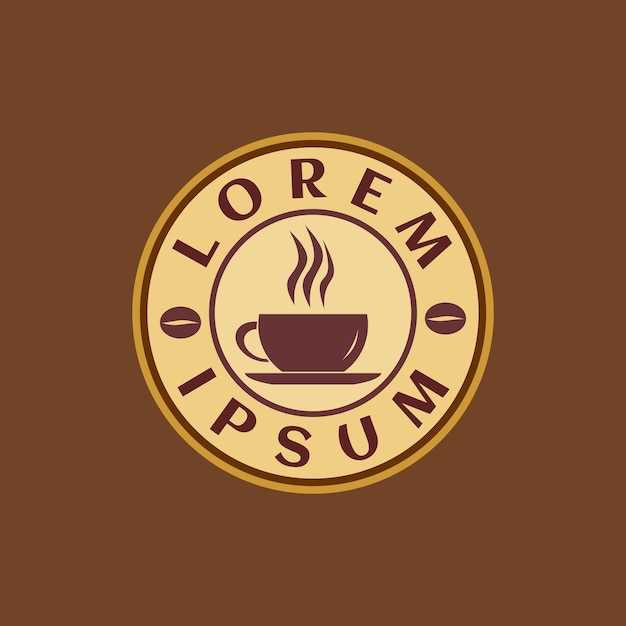 Vintage Retro Logo Design Template Suitable For Restaurant Cafe or Coffee Shop