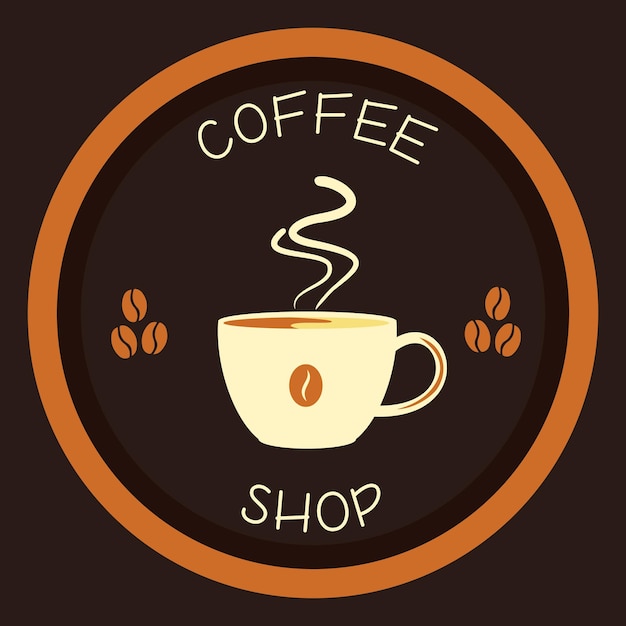 Vintage retro logos and classic coffee shop