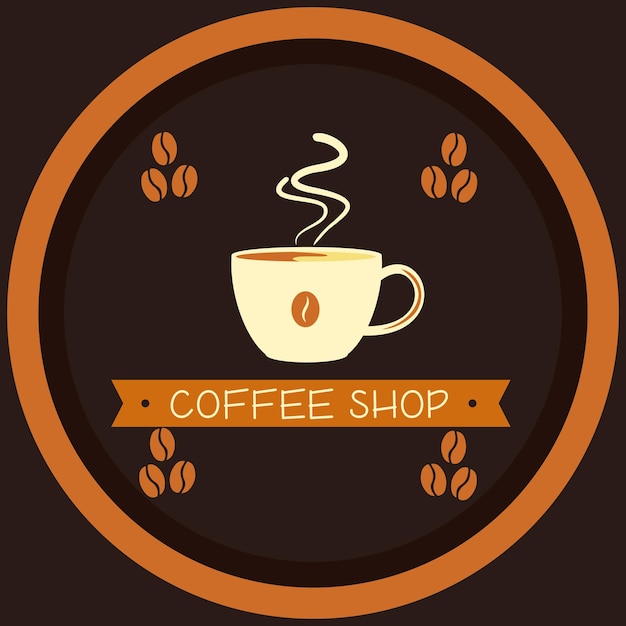 Vintage retro logos and classic coffee shop