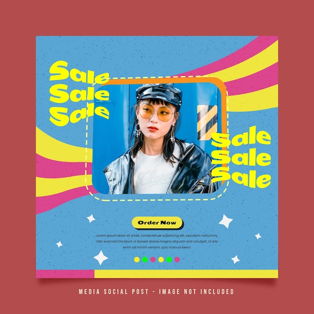 Vintage Retro Sosial Media Post Template