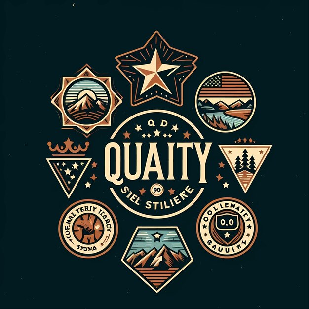 Vintage Retro Vector Logo for banner poster flyer