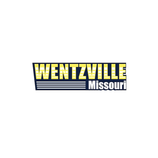 Vintage Retro Wentzville, Missouri City names Design