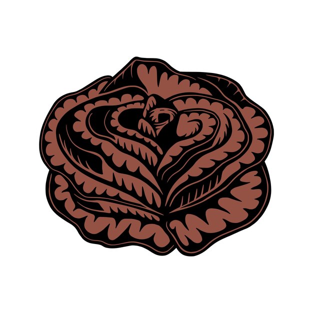 Vintage retro woodcut engraving rose flower Can be used like emblem logo badge label mark poster or print Monochrome Graphic Art Vector IllustrationxA