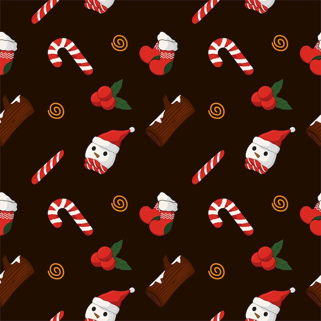 vintage seamless pattern background christmas