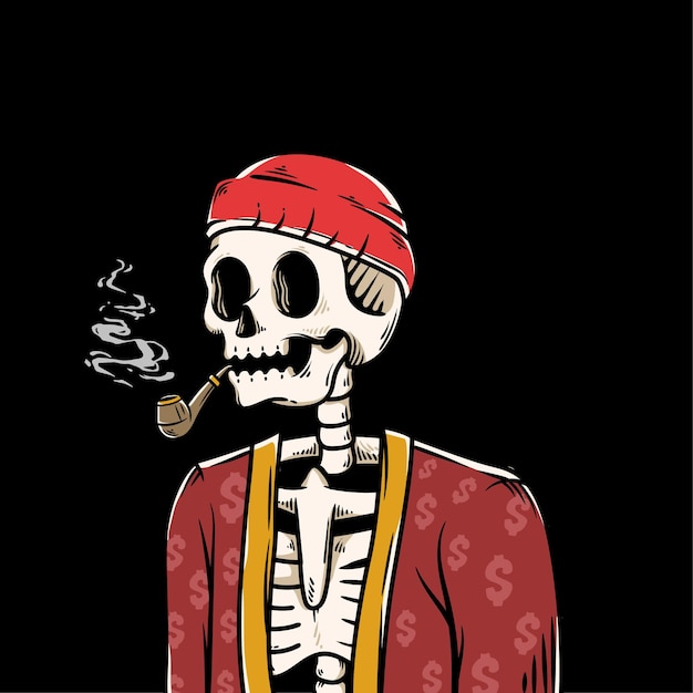 vintage skull character 27