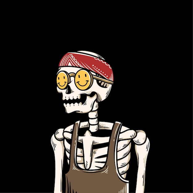 vintage skull character 42