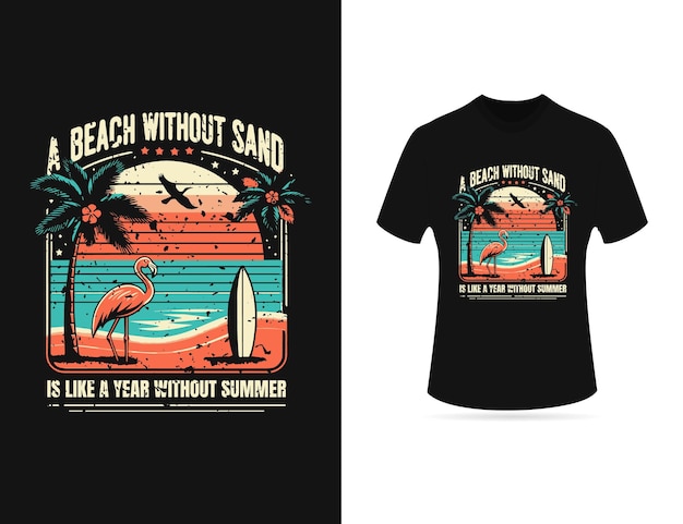 Vintage summer t shirt design