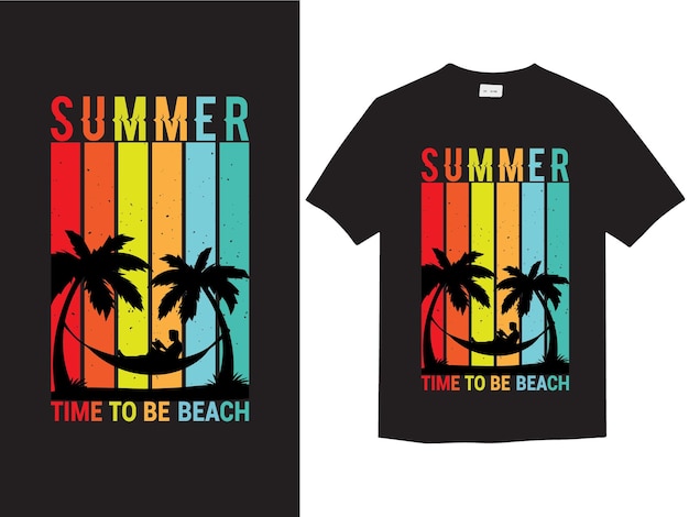 Vintage Summer tshirt design vector