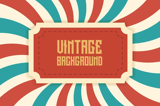 Vintage sunburst background