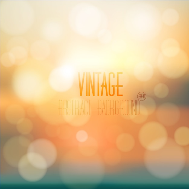 vintage sunny abstract blur with bokeh background in summer