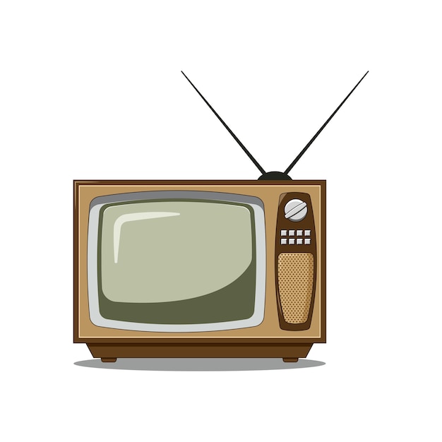 Vintage television cartoon illustration