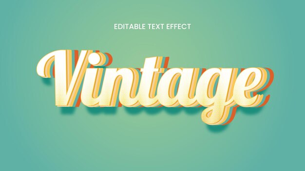 Vintage Text Effect