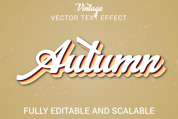 Vintage text effect