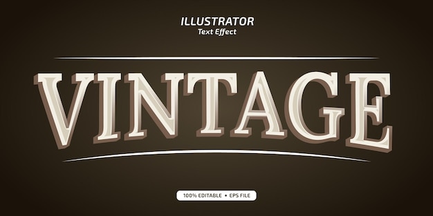 Vintage text effect