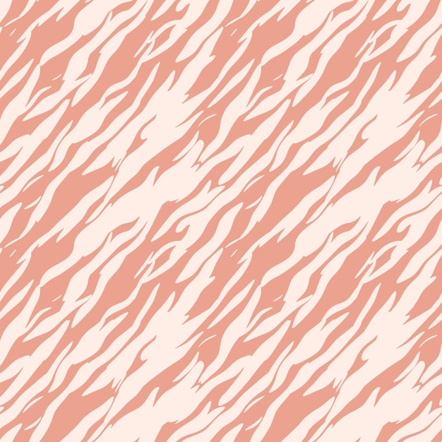 Vintage Tiger Skin Seamless Pattern