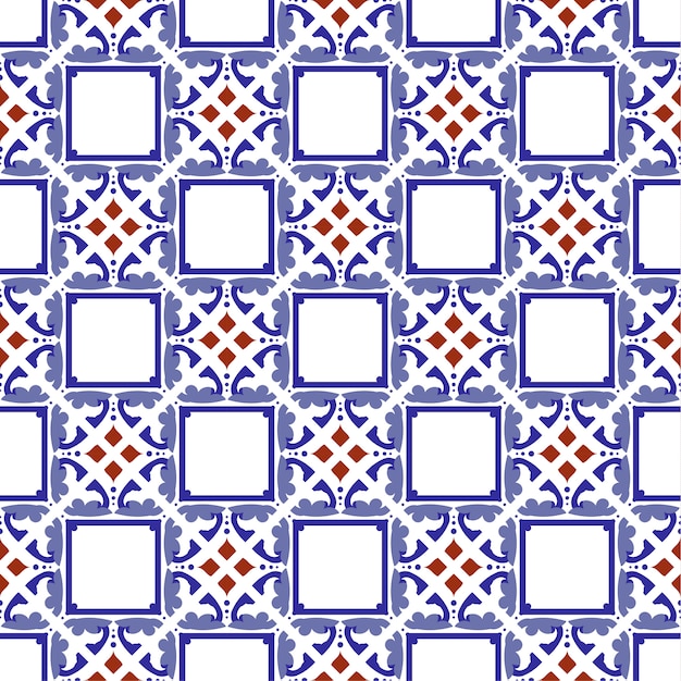 Vintage tile seamless pattern