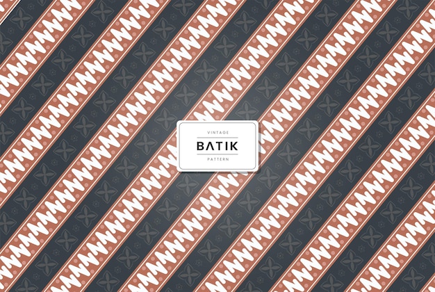 Vintage traditional batik seamless pattern