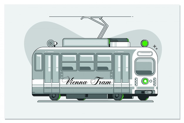 Vintage tram - symbol of Vienna