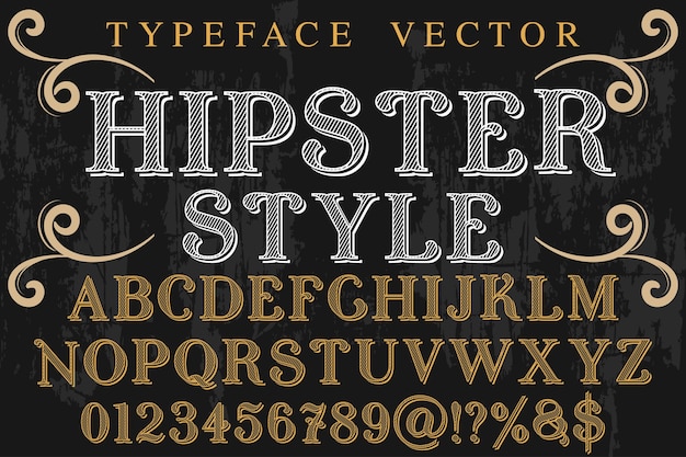 vintage Typography typography font design hipster style