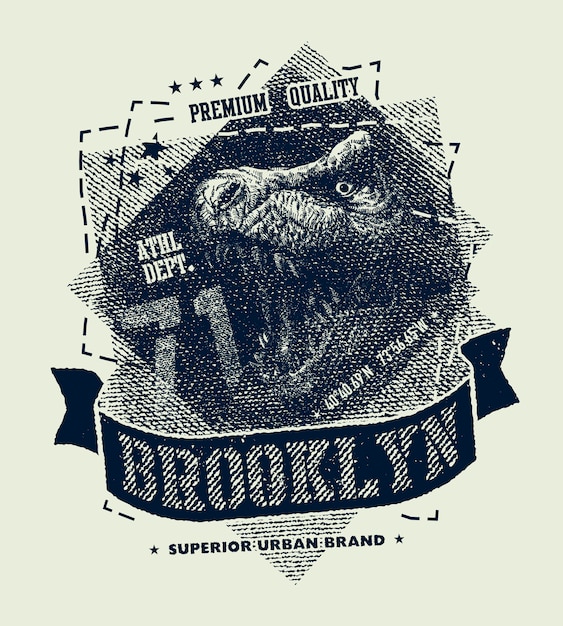 Vintage urban typography vector illustration