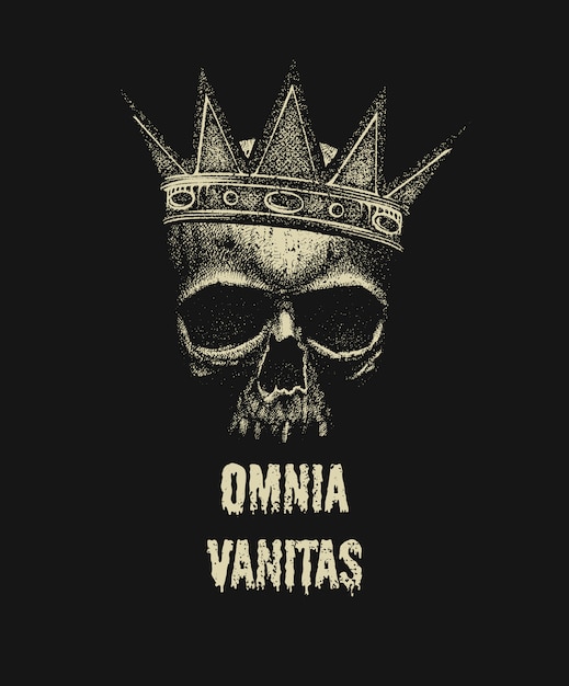 Vintage urban typography with skull