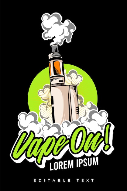 vintage vape vector illustration