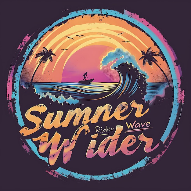 Vector vintage vibes crafting timeless retro summer tshirt vector illustrations