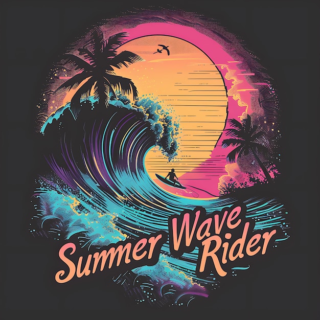 Vintage Vibes Crafting Timeless Retro Summer TShirt Vector Illustrations