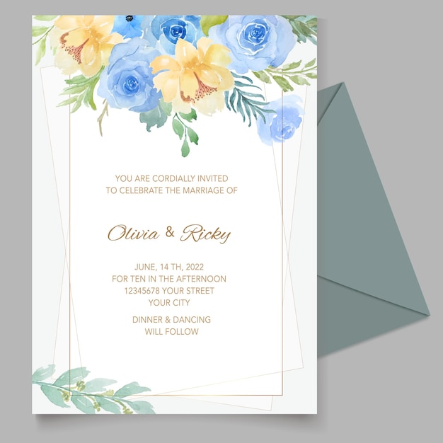 vintage wedding invitation template