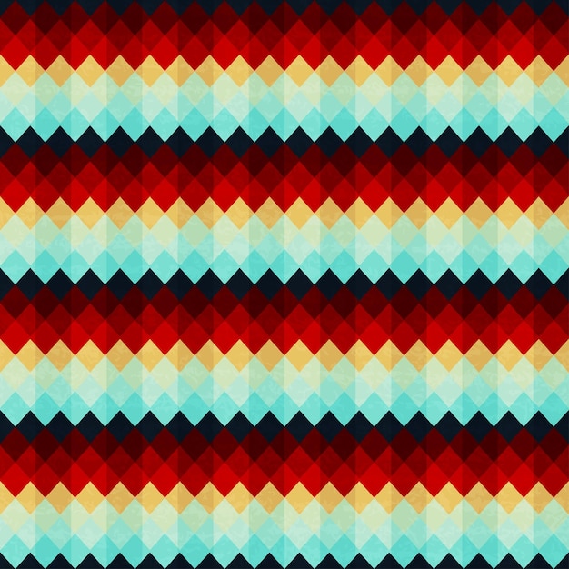 Vintage zigzag seamless pattern