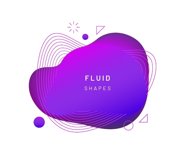 Violet dynamic light on fluid blotch