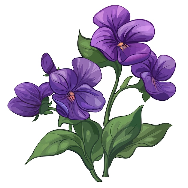 Violet flowers