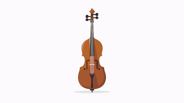 a violin with a bow on a white background