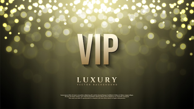 VIP background with Bokeh light illustration as background.