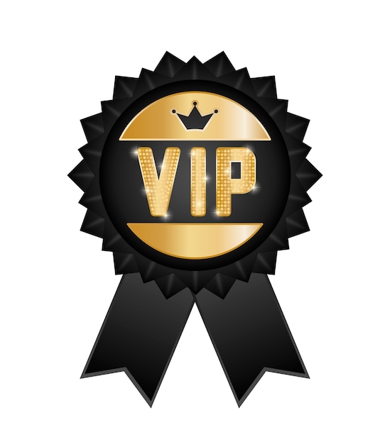 VIP concept with icon design