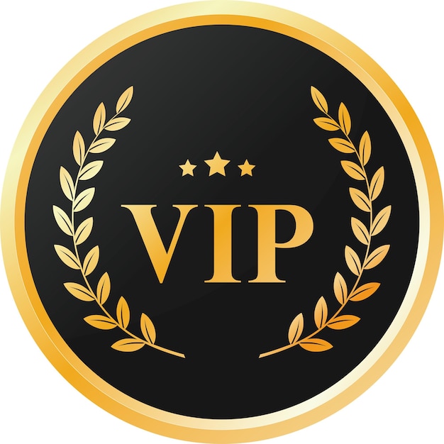 VIP Quality Badge Or Label Of Element