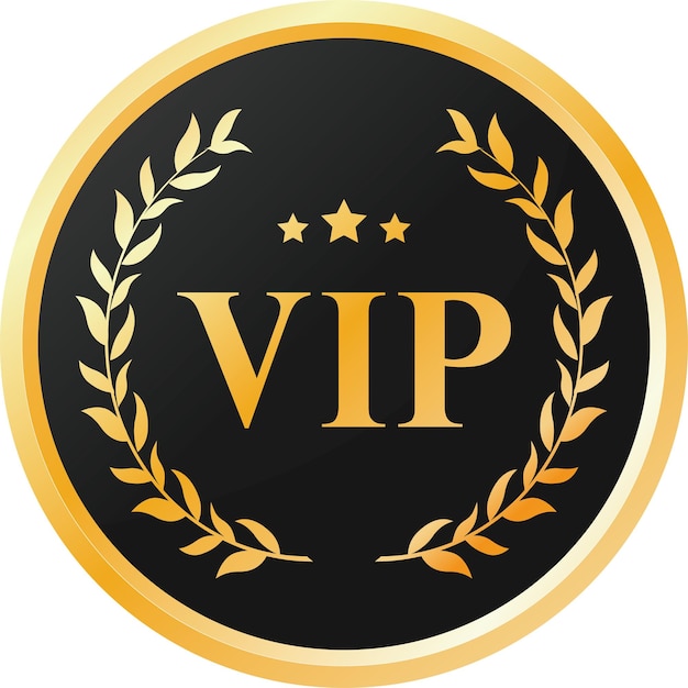 VIP Quality Badge Or Label Of Element