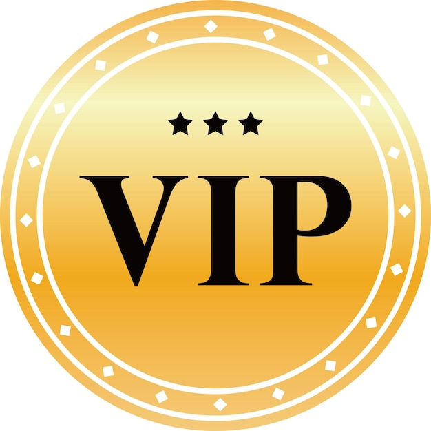 VIP Quality Badge Or Label Of Element