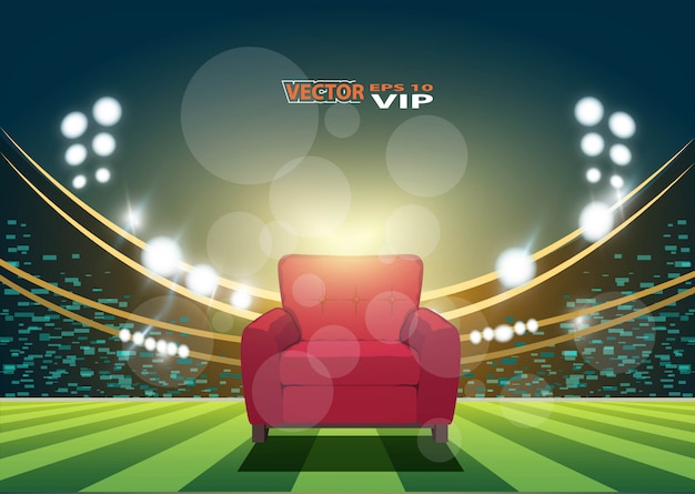 vip seat in football stadium