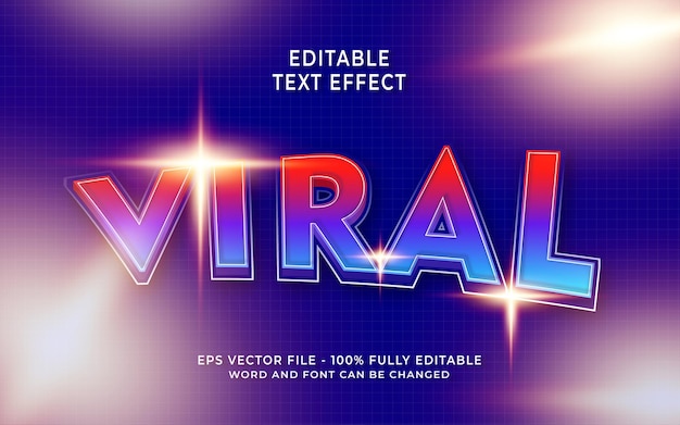 Viral editable text effect