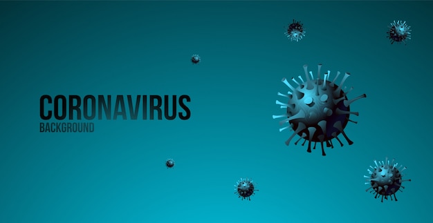 Viral infection. Background image of Coronavirus.  