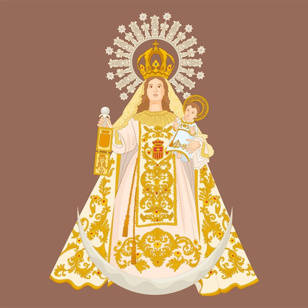 Virgin Mary with baby Jesus, Our Lady of Mercy