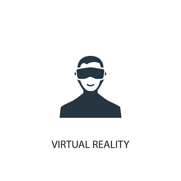 Virtual Reality icon. Simple element illustration. Virtual Reality concept symbol design from Augmented reality collection. Can be used for web and mobile.