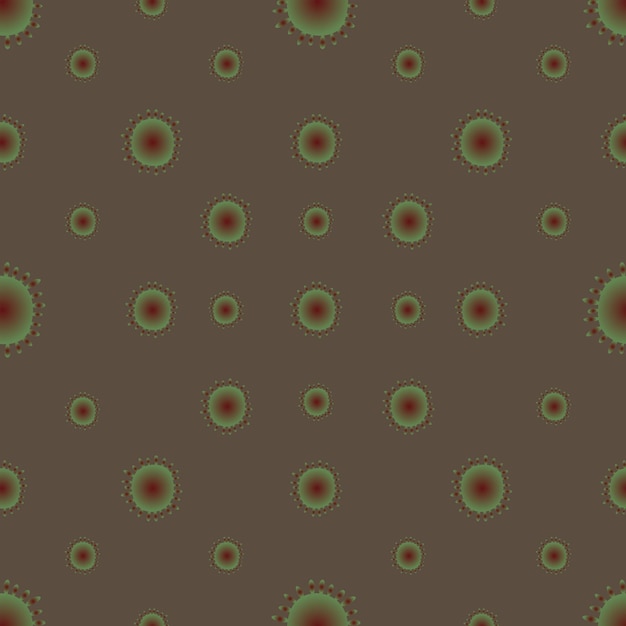 Virus bacteria coronavirus seamless pattern on brown background