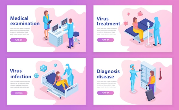 Virus diagnostics in hospital template for websites