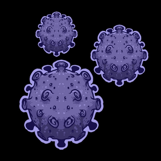 virus illustration covid